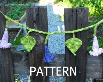Flower Garland Pattern PDF, Instant Digital Download