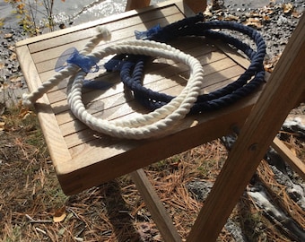Unity Ceremony, Tied the Knot Wedding Ceremony Rope, 5ft Navy Blue, 5ft Cream, 3ft available, Knot Instructions,