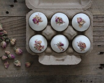Organic Bath Bombs- Geranium | Lavender | Rose (6)