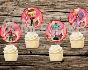 Wreck it Ralph Birthday, Sugar Rush Birthday, Wreck It Ralph Birthday Party, Sugar Rush Birthday Party, Sugar Rush Cupcake Toppers, INSTANT