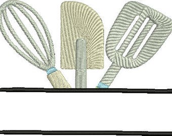 kitchen utensil split design digitized machine embroidery kitchen - Bakers Gonna Bake Kitchen Redwork Embroidery Designs kitchen utensil split design digitized machine embroidery kitchen - Bakers Gonna Bake Kitchen Redwork Embroidery Designs