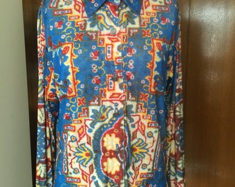 Todd Oldham persian carpet shirt oriental carpet print