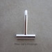 4 silver plated horizontal brooch converter