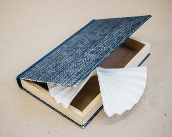 Hollow Book Treasure Box Sherlock "Malmaison", Recycled Book Box