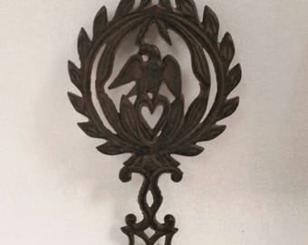 Vintage Cast Iron Eagle Trivet