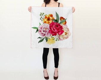 Bouquet Small Square Scarf