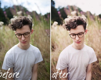 Flowering Fields - Photoshop CS3+ Action | Vintage, Color Enhancement, Portrait Retouching