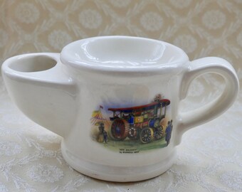 Wade Shaving Mug, Shaving Scuttle, Her Majesty Burrell, Steamroller Gifts, Vintage Scuttle Mug, Gift For Dad, Shaving Bowl, Wade Pottery