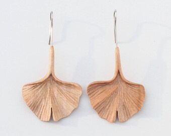 Wood earrings, Wooden earrings, Natural earrings, Natural jewelry
