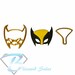 Wolverine Cookie Fondant Cutter 5cm 7cm 10cm Set Cake Decorating Tools