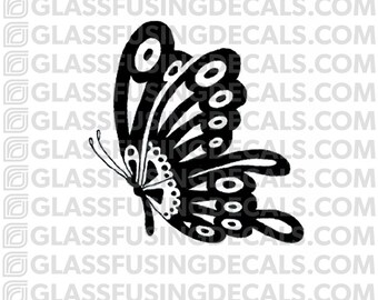 Papillon 3 verre Fusing Decal pour verre ou de céramique