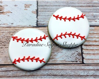 Baseball Decorated Cookies - 1 Dozen