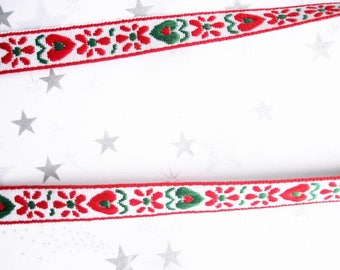 Webband Herzen traditionell 1cm