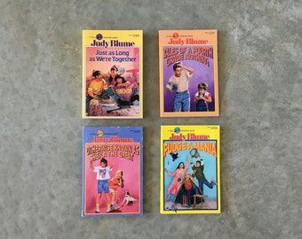 judy blume vintage book set | teen books set for girls | vintage paperback book bundle | 1211153