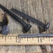2" Rose head nails, 5 pieces, 2 inch decorative square hand forged wrought iron antique rustic look ~5*140.6