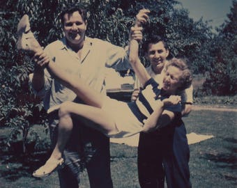 Don't Drop Grandma! - Found Photograph - Original Photograph, Vintage Photo, Photography, Snapshot, Portrait, Old photo, Snapshot
