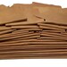 25 Scrap Leather Remnants Lot Tan Brown Italian Leather Cowhide Scraps