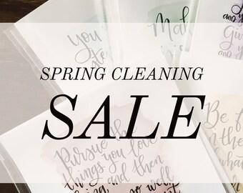 SPRING CLEANING SALE