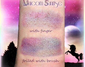 Super Pigmented Sparkle Duochrome *UNICORN SUNRISE* ColorShifting, All Natural, Available in Loose or Pressed Powder Form *Bonus Samples*