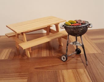 Miniature Picnic Table Fairy Garden Picnic Table Fairy