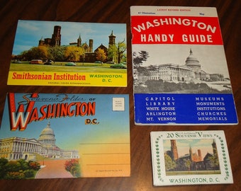 Vintage Washington D.C., Smithsonian Institution Memorabilia, Vintage Washington DC Souvenir Views, DC Guide, Smithsonian and DC Photographs