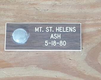 Mt. St. Helens ash souvenir from 1980