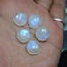 28.20 cts flashy AAA Quality 5 pc Natural Gemstone Blue Fire Rainbow Moonstone 12x12x5 mm Round Cabochon Loose Semiprecious Gemstone#310