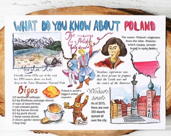 Set of 170 cards "what do you know about Poland"