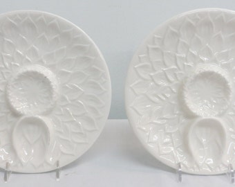 Pair Italian Ceramic Artichoke Plates
