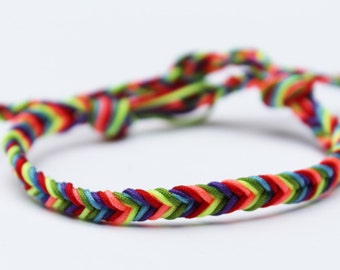 Rainbow Bracelet / Gay Pride Bracelet / LGBT Bracelet / Pride Bracelet / Gay Bracelets / Gay Pride Jewelry / Rainbow Pride Bracelets