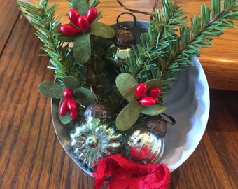Jello mold vintage Christmas ornament