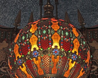 Stained Glass Chandelier - Fox Theater - Color Photograph