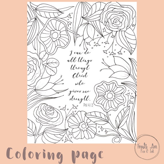 philippians 413 coloring page bible verse coloring page christian coloring page scripture coloring page - Philippians 4 6 Coloring Page philippians 413 coloring page bible verse coloring page christian coloring page scripture coloring page - Philippians 4 6 Coloring Page