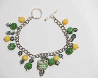 Owl Always Sparkle beaded bracelet