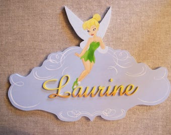 Tinkerbell 3 - choose name door plaque