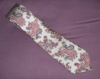 1960s Vintage Tattersall Silk Paisley Necktie