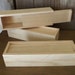 Unfinished Wood Box with Sliding Lid