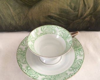 Vintage Sellmann Weiden Porcelain Teacup w/ Matching Saucer