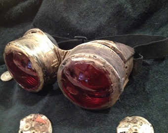 Steampunk goggles-Choose gold/silver/copper color halloween costume comiccon