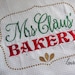 Mrs Claus' Bakery Embroidery Design Digital Download (to suit hoop 4x4, 5x7, 6x10)