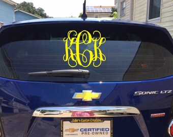 Monogram Car Decal