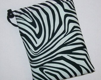 Pipe Pouch, Pipe Bag, Pipe Case, Padded Pouch, Trippy Lines Bag, Black White Bag, Smoke Accessory, Padded Bag, Stoner Gifts - 7" DRAWSTRING