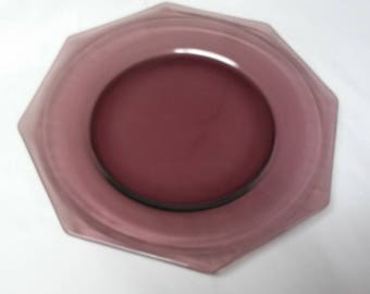 Vintage Amethyst Plates-Set of 4