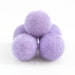 2cm LAVENDER FELT BALLS (Set of 5) - 100% Lavender Purple Wool Round Felt Balls (2cm diameter)