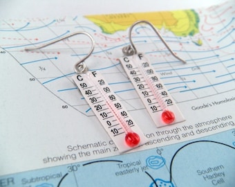 Is it HOT HOT HOT Novelty Thermometer Earrings
