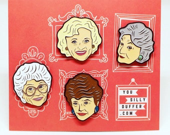 The Golden Girls Enamel Pin Pack!