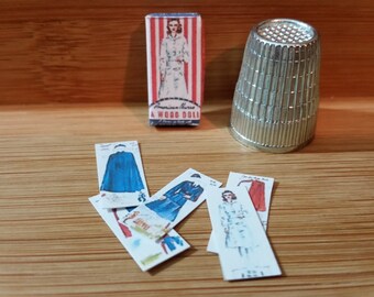 X-23 Miniature Nurse paper dolls for dollhouses and collectors