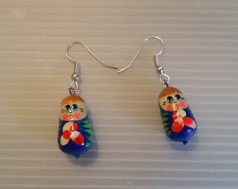 Matryoshka, Серьги Матрешка earrings