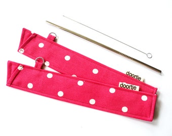 Reusable straw pouch. Straw case.