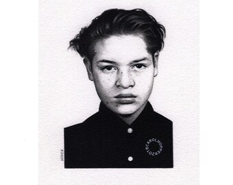 Denver Delinquent - Pencil & Ink Drawing - Just a Number Series